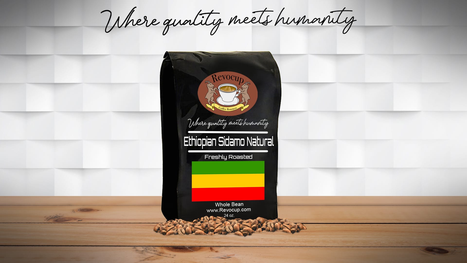 Revocup Ethiopian Sidamo Natural 24oz bag